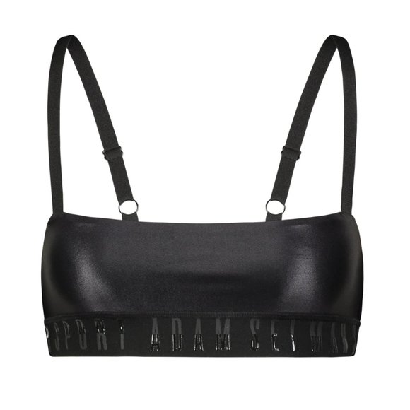 NWT Stunning Adam Selman Sport Liquid Latex "Branded Band Bra" - Picture 5 of 13